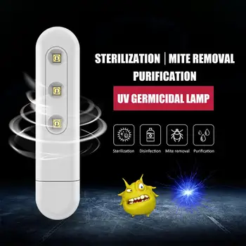 

Portable LED UV Sterilizer Stick Lamp Home Ultraviolet Disinfection Bactericidal Lamp Portable UV Sterilizer Light Stick