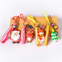 Стиль Творческий ПВХ силикагель рождественская подвеска брелок маленький Подарочный пакет ключи орнамент адаптируемые под требования заказчика