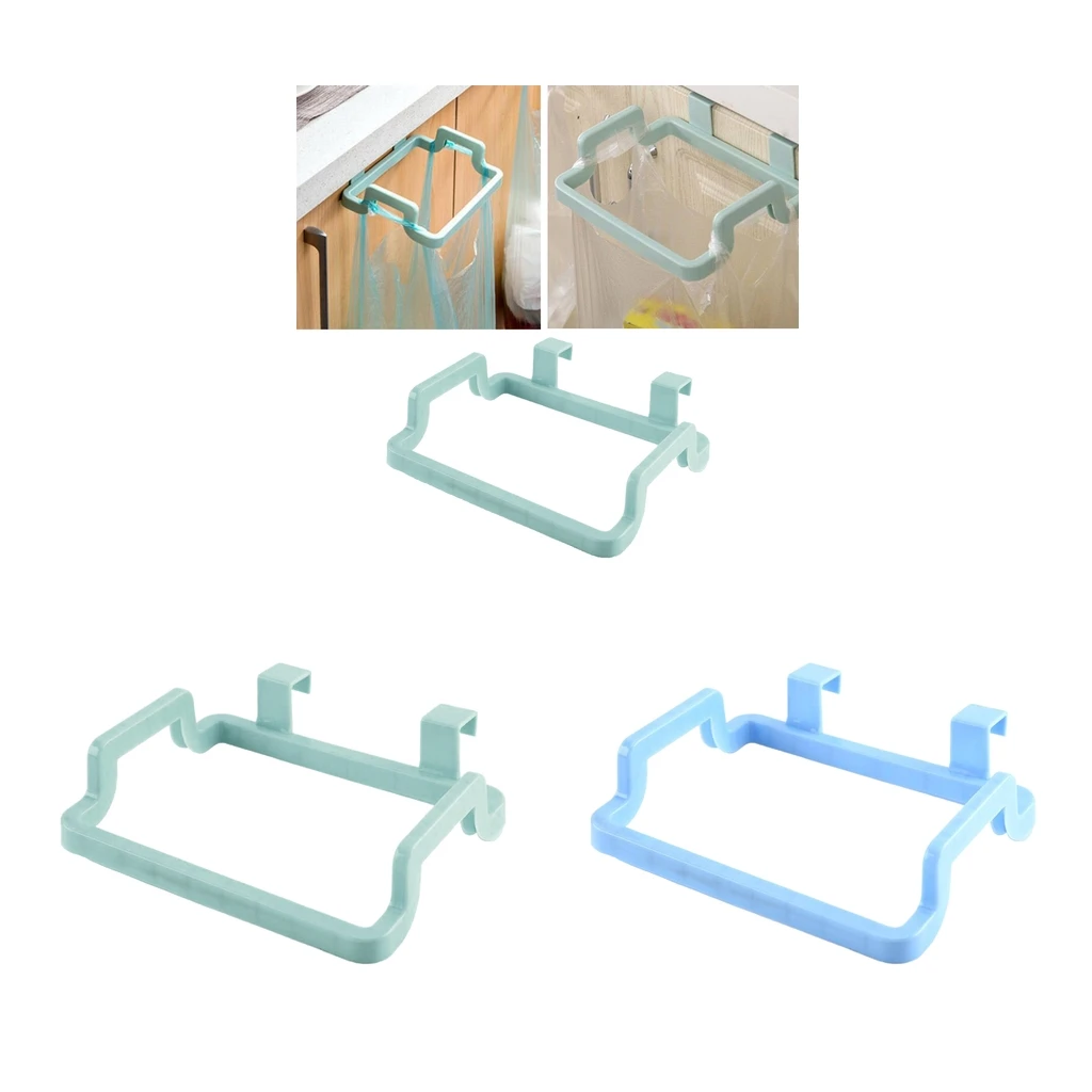 Set of 2 Kitchen Garbage Bag Rack Shelf for Cabinet Doors Cupboards Frame