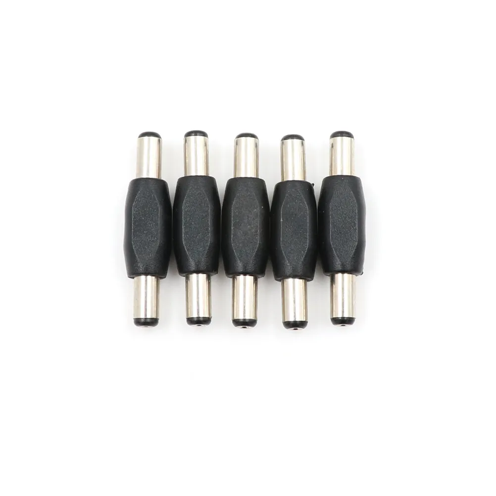 

5pcs 5.5*2.1 Mm / 5.5x2.1mm DC Power Plug Connector Male To Male Panel Mounting Plugs Adaptor