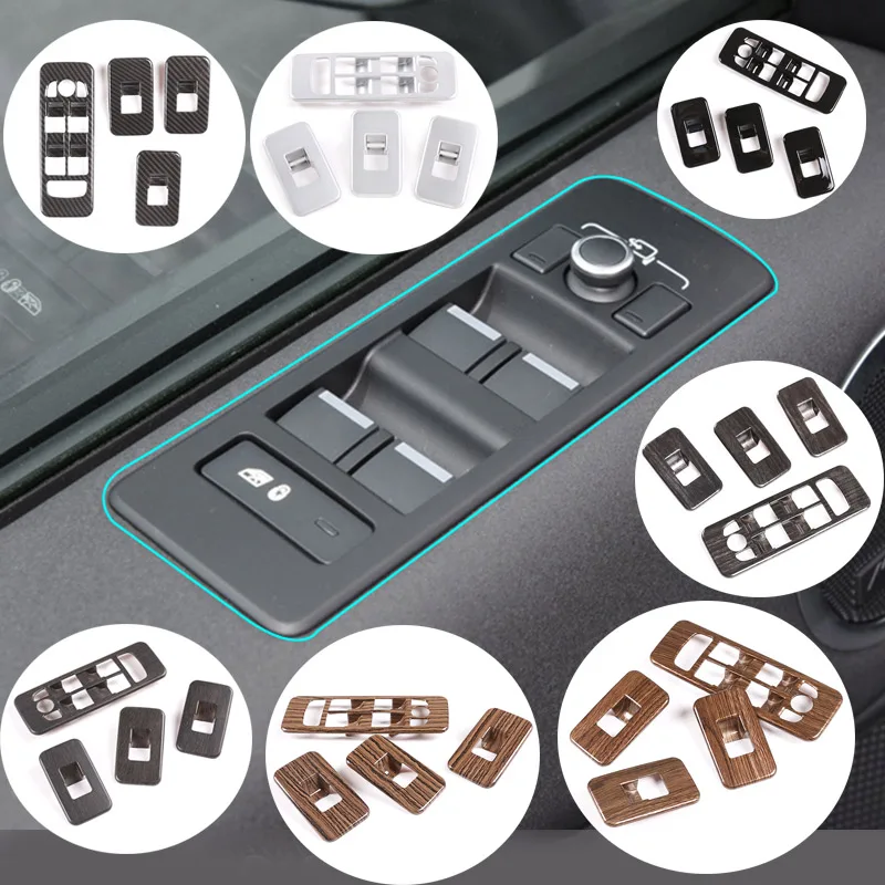 

Car Interior Accessories For Land Rover Discovery Sport L550 2015-2020 ABS plastic Window Lift Switch Panel Frame Cover Trim