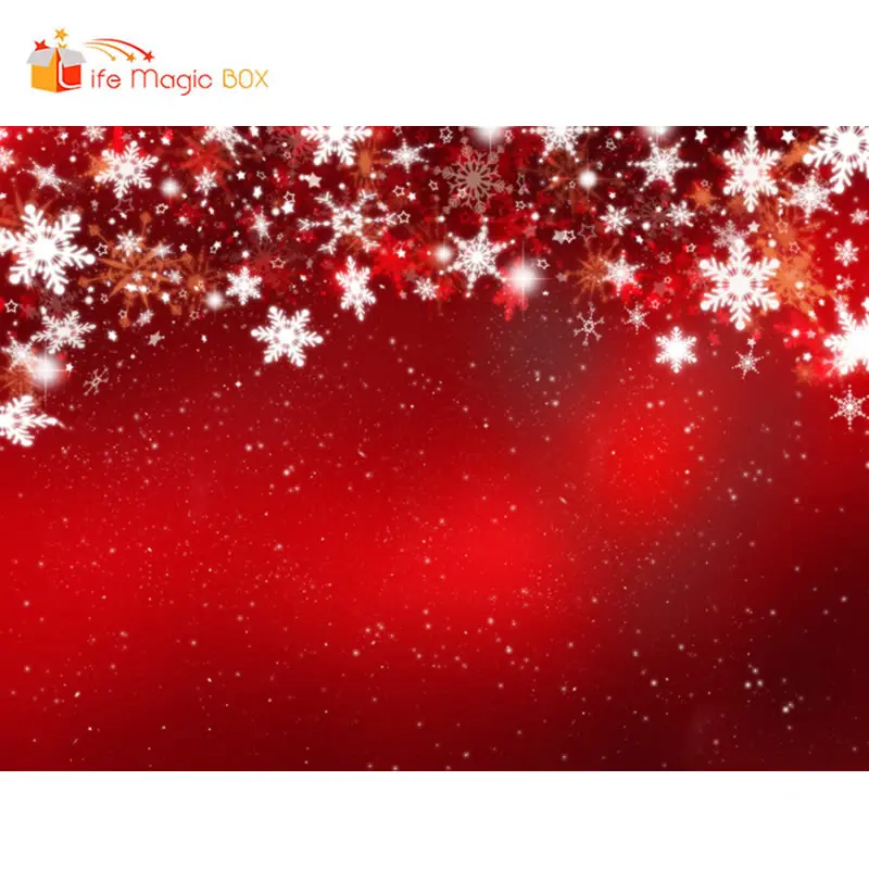 LIFE MAGIC BOX фотофоны для фотографий красный Рождественский фон снежинка зима Страна