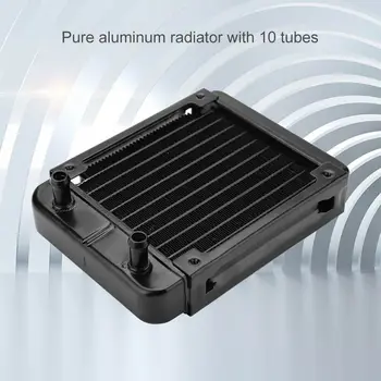 

120mm Aluminum Computer Radiator Water Cooler Fan 10 Tubes CPU Heatsink FKU66