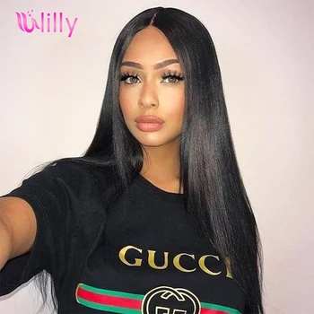 

Brazilian Straight Hair Wigs For Women Preplucked 13x4 Lace Front Human Hair Wigs With Baby Hair Bleached Knoths Swiss Lace Wig