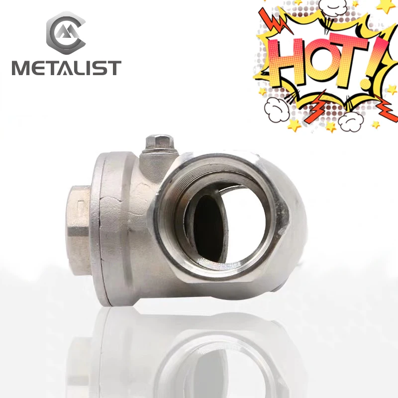 Металлист BSPT 1/" DN15 резьбовой обратный клапан 200Psi из нержавеющей стали SS316 женский обратный клапан