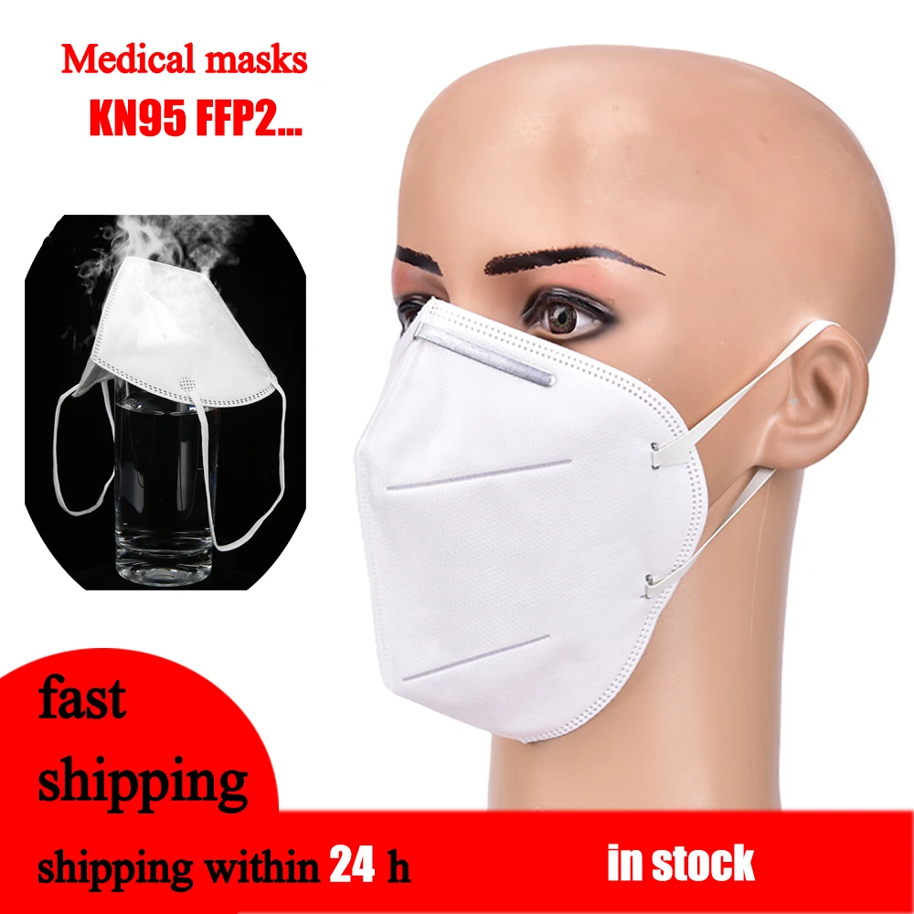 

FFP2 KN N 95 mouth Face mask Protective Mask Safety Masks 99% filter Dust antibacterial pollution Protective Reusable mouth mask