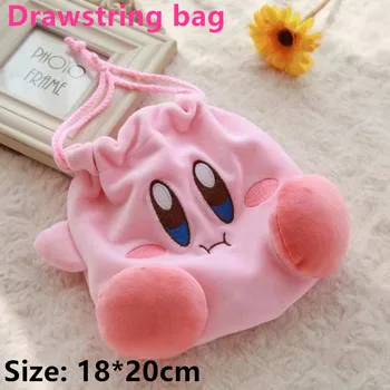 

20PCS Drawstring bags anime Kirby wholesale coin purse gifts for girls wallet pink pouch makeup bags