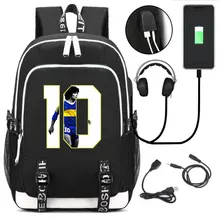 2020 nowy dla upamiętnienia Maradona piłka nożna Sport torby plecak o dużej pojemności czarny plecak podróży mężczyźni tanie i dobre opinie Hitstars CN (pochodzenie) PŁÓTNO zipper Backpack 700g 44cm Damsko-męskie 15cm 30cm plecaki do szkoły