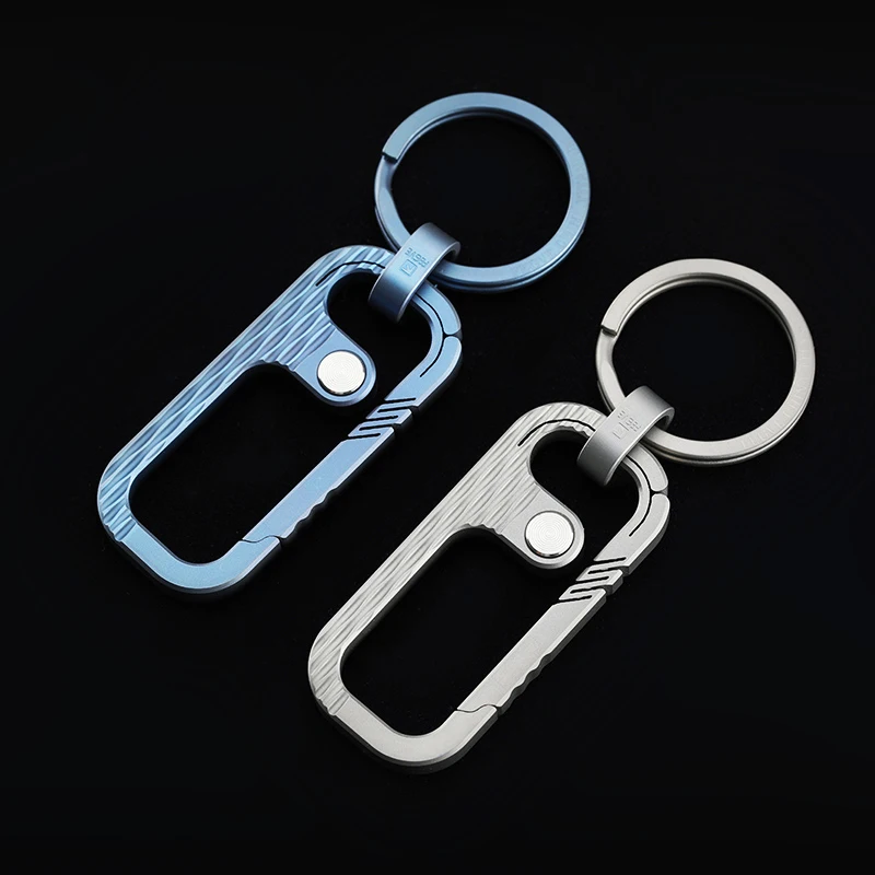 

Top Luxury Titanium Car Key Chain Ultimate Super Light Flagship Titanium KeyChain Fine Jewelry for Key Rings Best Gifts for Men