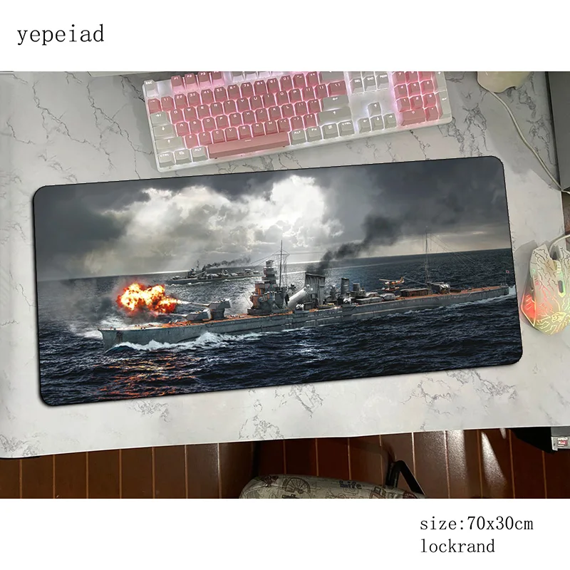 Игровой коврик для мыши warship 900x400x3 мм толстый Настольный офиса нетбука с