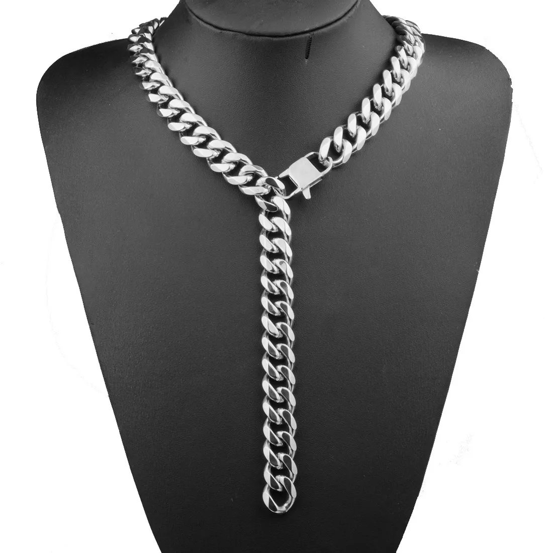 Mens Cuban Curb Chain Necklace 18 