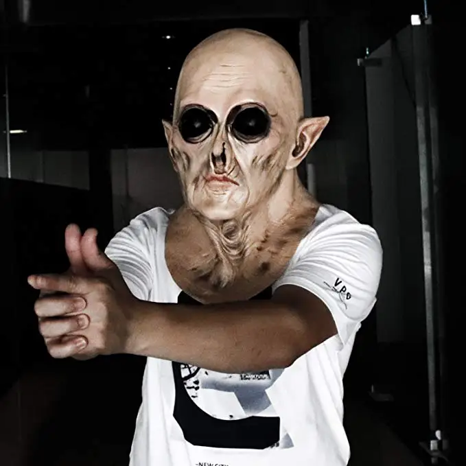 Molezu UFO Alien Mask латексная жуткая маска для Хэллоуина вечерние костюмы