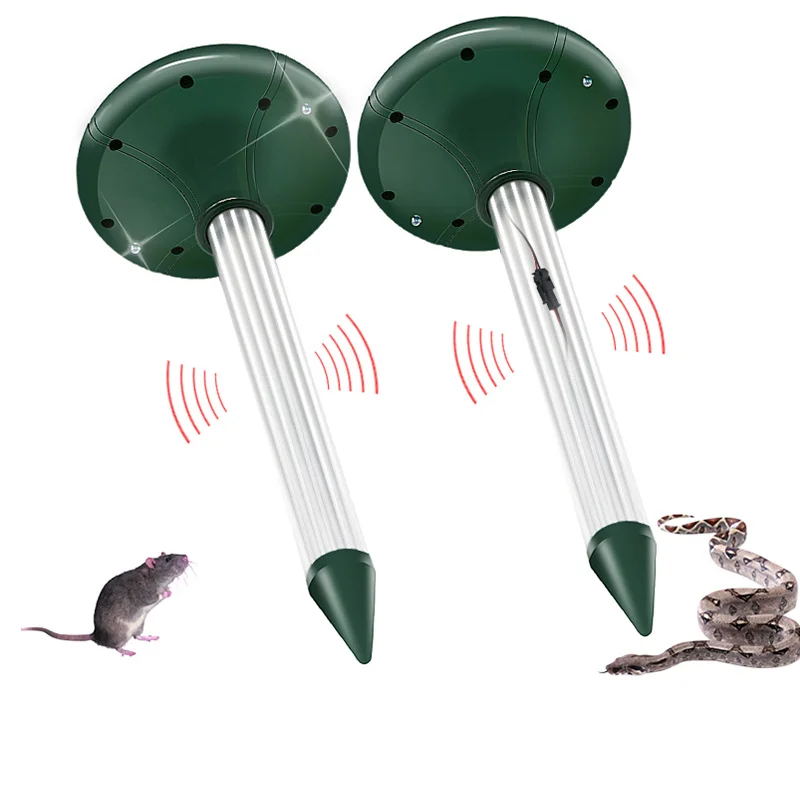 

400-1000（HZ) Eco Friendly Ultrasonic Rat Repeller Animal Ultrasonic Snake Repeller for Yard Outdoor Solar Power Repeller