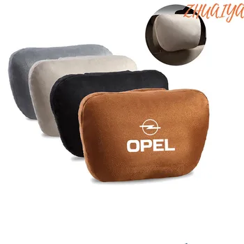 

2pcs Car Headrest Maybach Design S Class Ultra Soft Pillow Suede Fabric Pillow Accessories For Opel logo astra j g insignia
