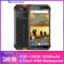 Ulefone power 3T прочный телефон IP68 Водонепроницаемый 10300 мАч Android 8,1 5," FHD+ 4 Гб+ 64 Гб 21MP восьмиядерный смартфон NFC