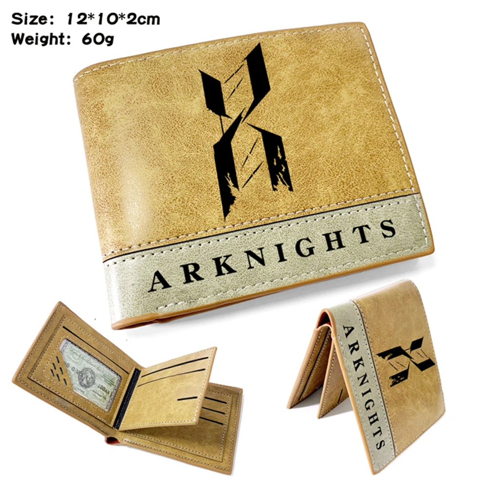New PU Wallet Game Arknights Teenager Short Casual Bifold Men's Leather