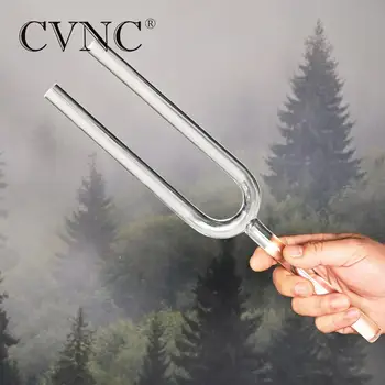 

CVNC 440Hz or 432Hz 16mm Clear Quartz Crystal Singing Tuning Fork with box
