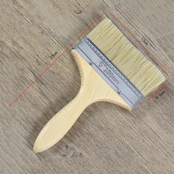 

9PCS Painting Brushes with Wooden Handle Household Portative Durable Artiste Brushes Tool for Painting Furniture Wall