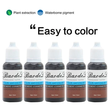 

New Permanent Makeup Eyebrow Inks Lips Eye Line Tattoo Color Microblading Pigment Eyebrow Tattoo Color Inks 23 Color for Choose