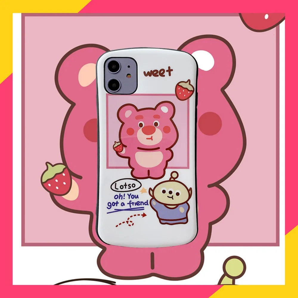 

Couple models bear bear waistline waterproof shatter-resistant case For iPhone 11 Pro Max XR XS Max XS 7 8 plus 6 6s 6splus