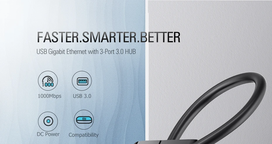 Ugreen USB Ethernet USB 3,0 2,0 к RJ45 концентратор для Xiaomi Mi Box 3/S телеприставка Ethernet адаптер Сетевая карта USB Lan