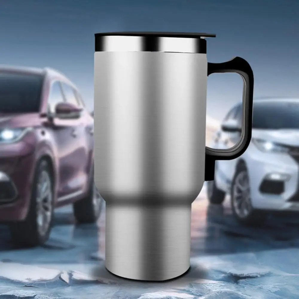 500ml 12v Car Water Cup Vehicle Heating Vacuum Flask Stainless Steel ...