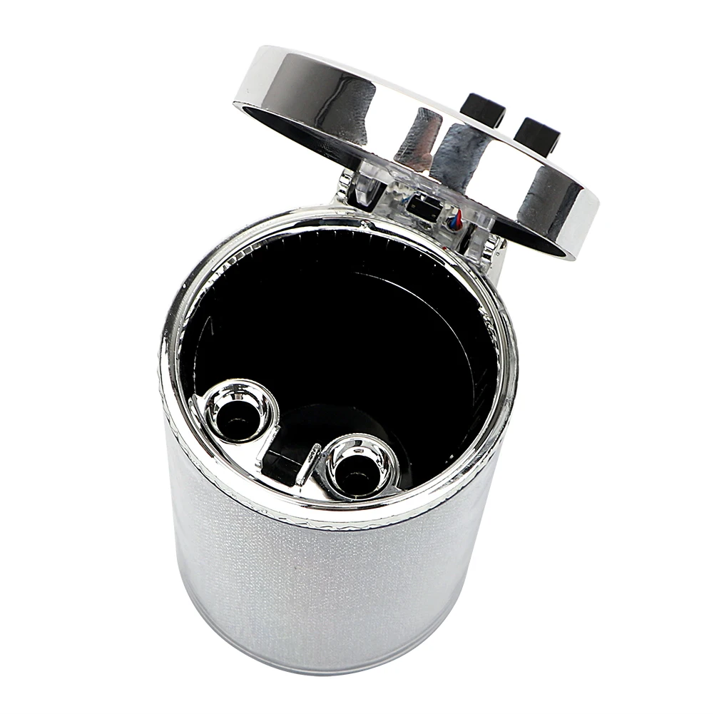 Автомобильная пепельница подстаканник для сигарет и дыма светодиодный