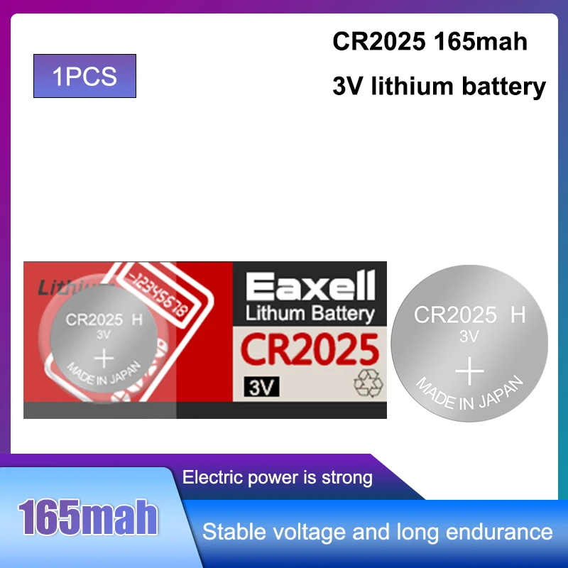 Литий-ионный кнопочный Аккумулятор для Eaxell CR2025 LM2025 BR2025 CR2032 ECR2032 1 шт. | Электроника