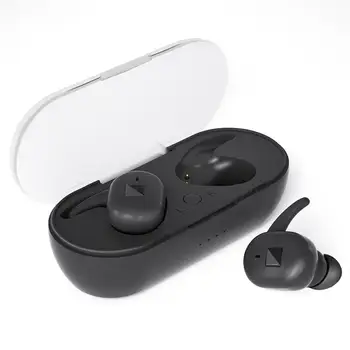 

Stereo Earset Invisible Earphones Bluetooth 5.0 with Charging Box Binaural TWS Redial Mini Detailed