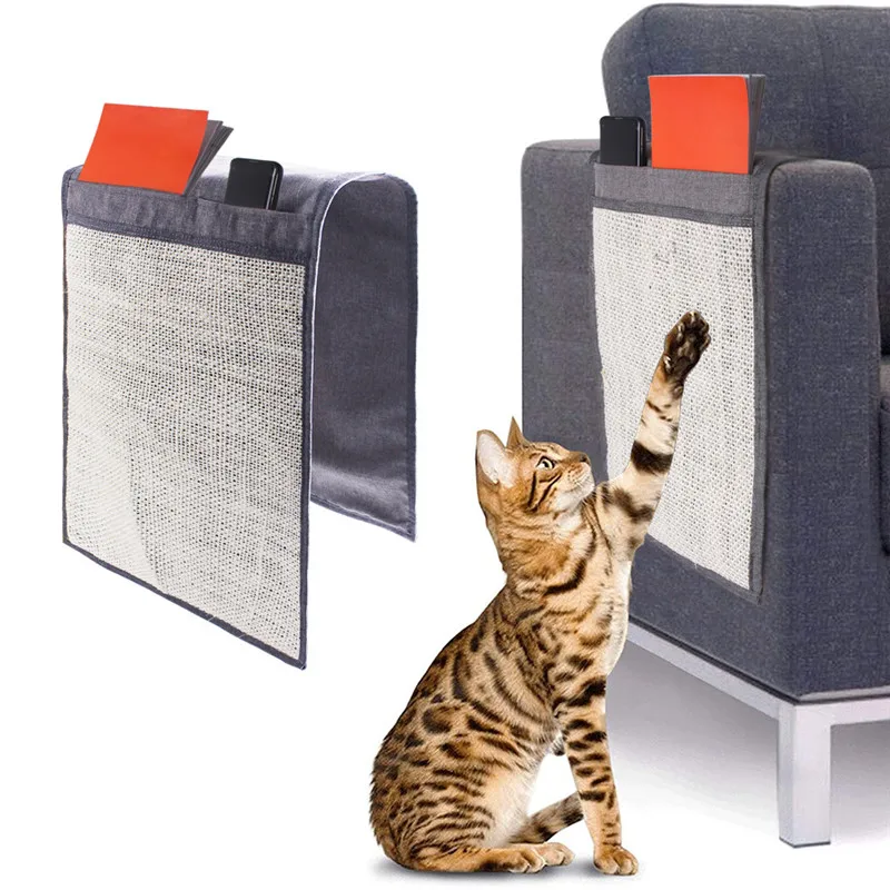 Pet Cat Scratch Deterrent Tape Anti-Scratch Couch Protectors Furniture Sisal Scratcher Mat Guards Sofa Protection Pads | Дом и сад