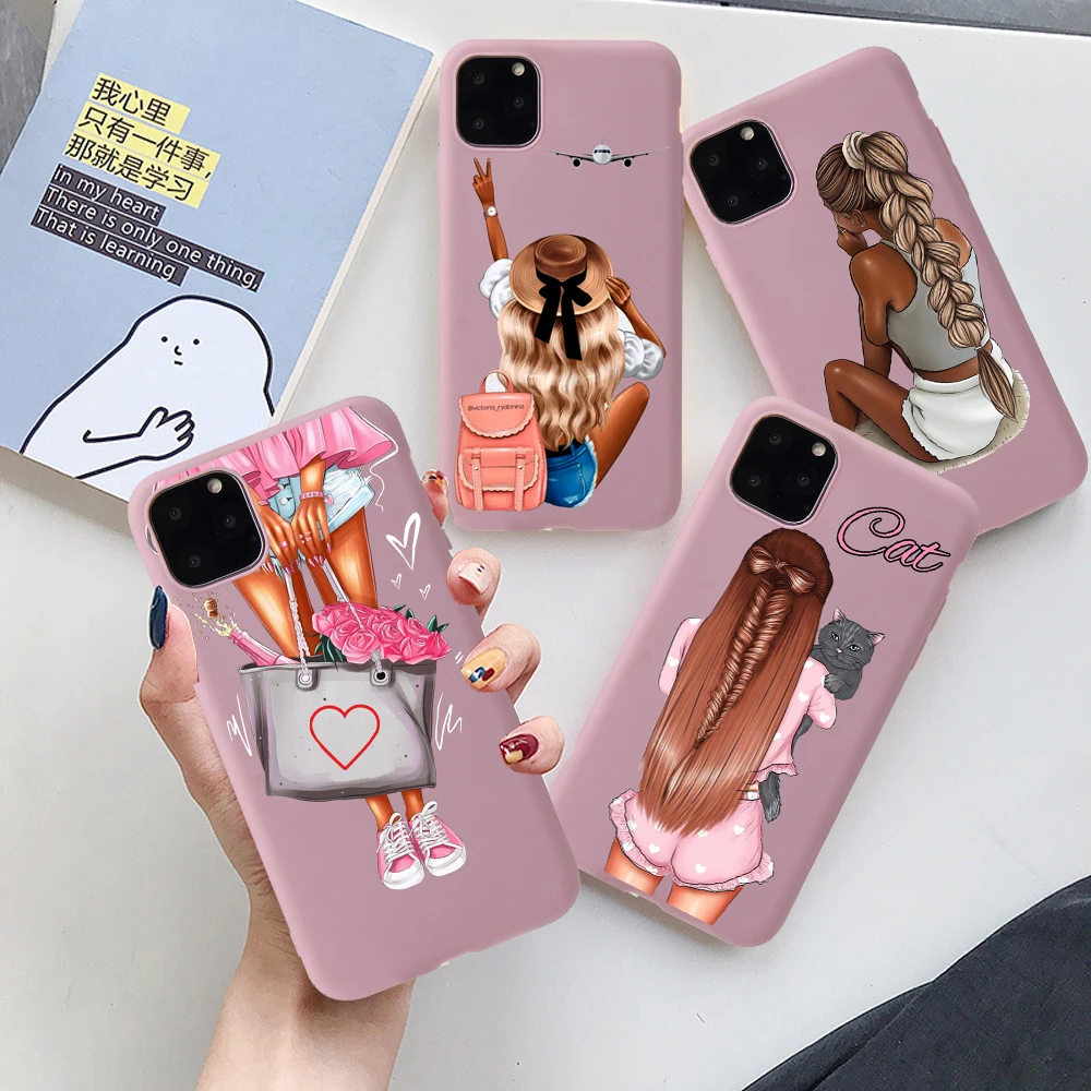 Phone-Case Tpu-Cover 12 Mini 7-Plus for XS Fashion Woman Soft Capa Fundas 6S Pro Max