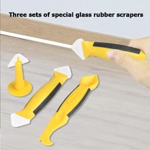 Набор инструментов для шпаклевки, Желтый силиконовый герметик для отделки и замены инструмента для удаления шпаклевки сопла для удаления шпателя цемента