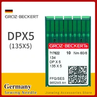 50PCS DPX5 Groz-Beckert Sewing Machine Needles 135X5 134R 761505 – Industrial Needles for JUKI, Brother, Singer, Seiko, DB2-B755, B814 Machines