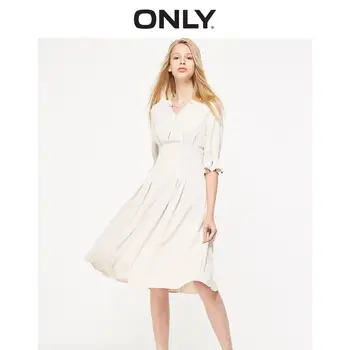 

ONLY Women's High-rise Beaded Trims A-line Chiffon Dress | 119107532