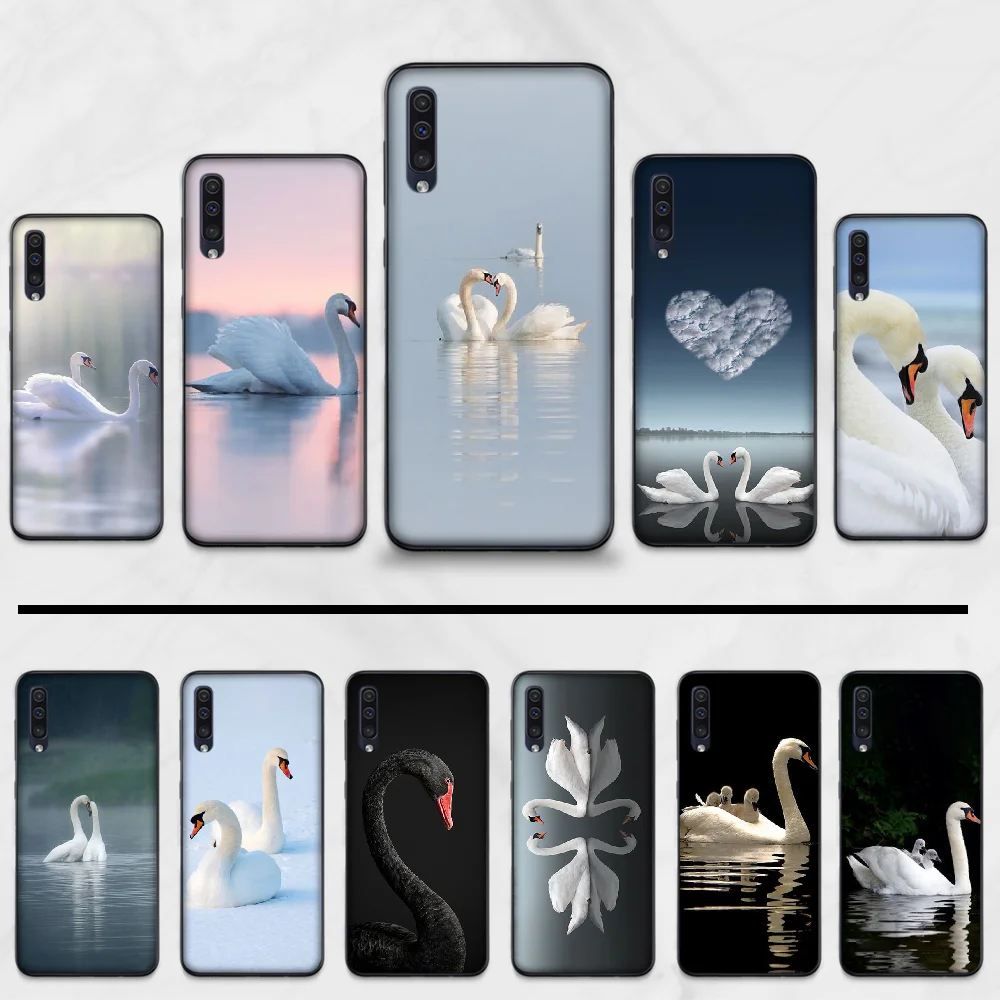 Лебедь прекрасный животное чистый чехол для телефона Samsung Galaxy A 3 6 7 8 10 20 30 40 50 70 71 10S