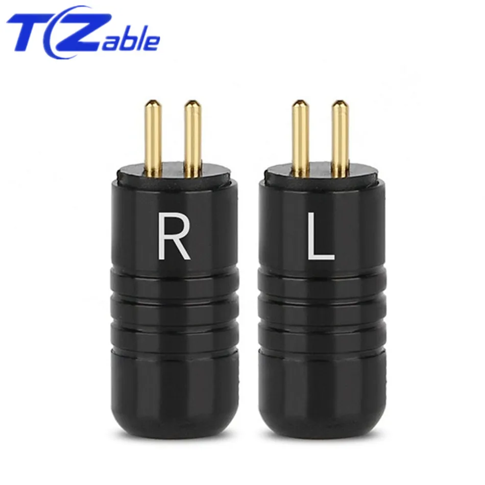 DIY 0 78mm Earphone Pins Plug For JH JH16 JH11 Pro Audio Adapter Solder Wire Connector Headphone Jack Black Silver Gold Plated