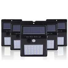 4 шт. в упаковке 30 светодиодный светильник на солнечной батарее наружный солнечный светильник с датчиком движения PIR настенный светильник IP65 водонепроницаемый светильник Безопасности s для украшения сада