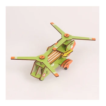 

3d Wooden Flying Educational Toys children's Diy Handmade Wooden Puzzle Plane Series For children's Early Education Gifts