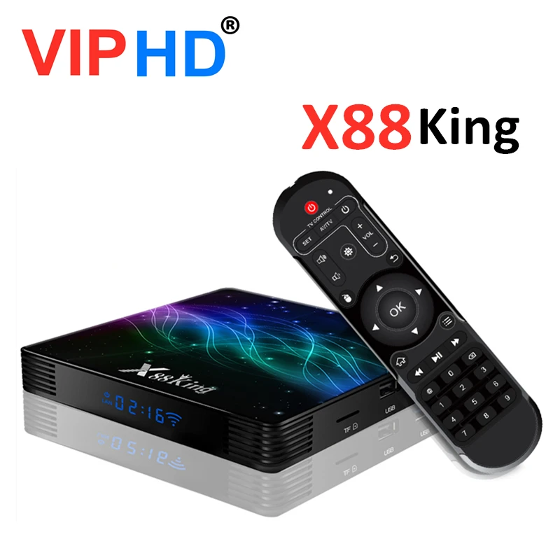 X88 King 8 K Android 9 0 Декодер каналов кабельного телевидения S922X гекса-core 64bit 4K Youtube Netflix 4