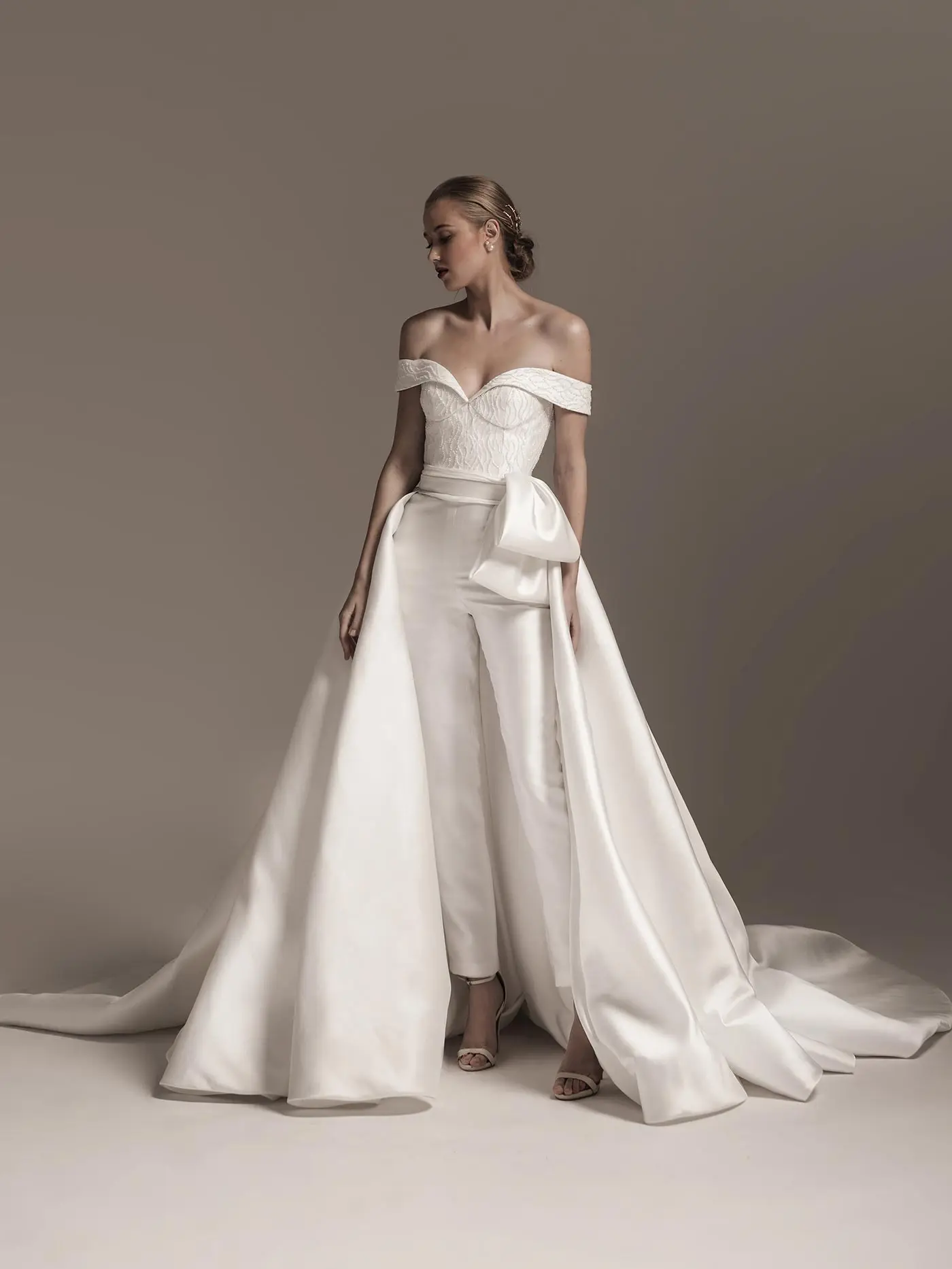 Train Jumpsuits Wedding Dress 