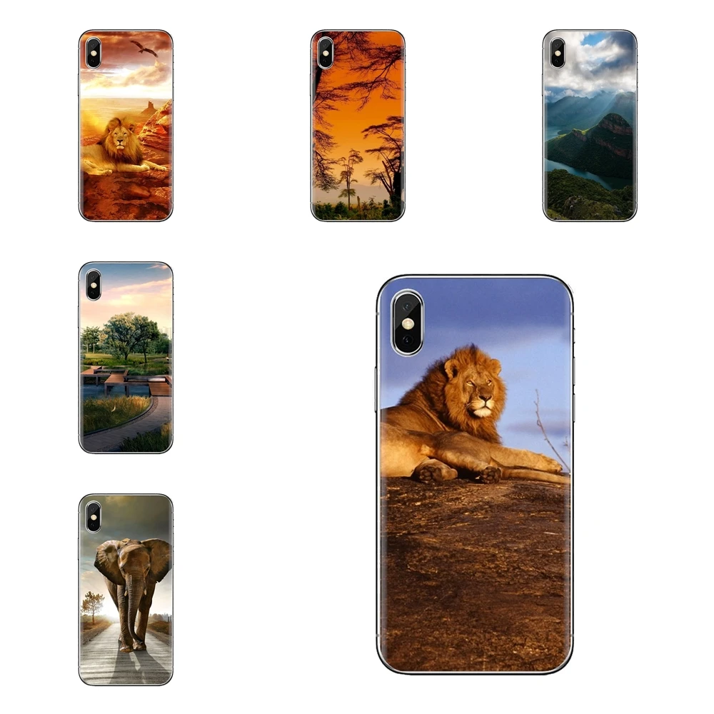 For Samsung Galaxy J1 J2 J3 J4 J5 J6 J7 J8 Plus 2018 Prime 2015 2016 2017 African Landscape Cool Soft Transparent Shell Covers |