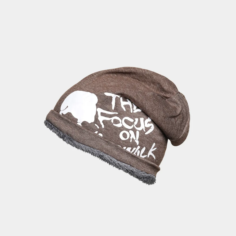 

Women's Winter plus Velvet Warm Hat Men Earmuff Winter Hat Mountain Climbing Riding Windproof Set of Head Cap