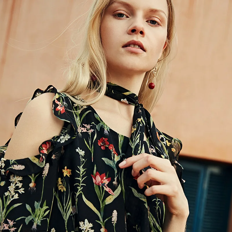 Vero Moda женское платье со шнуровкой и оборками с рукавами 3/4 | 31917C553