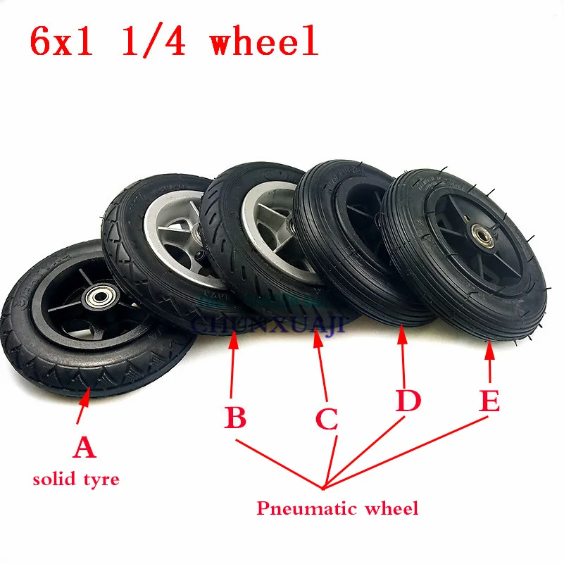 VGEBY 6 Zoll Elektroroller Reifen 6x1 1/4 - Innen & Außenreifen Set Für E-Scooter