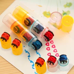 Juego de sellos con forma de bolígrafo para niños, Set de 3 unids/set de sellos con forma de bolígrafo, DIY, juguetes de sellos con dibujos animados, No necesita tinta