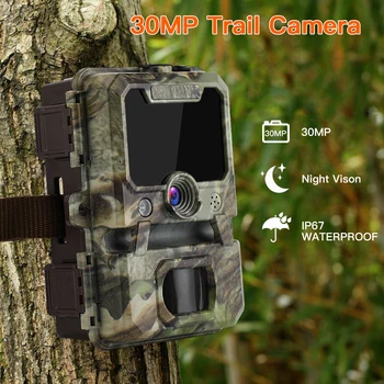 

Boblov thermal imaging camera hunting 30MP Infrared Night Vision Trail Cameras 1080P Photo Traps Wildlife Cam Scouting Chase