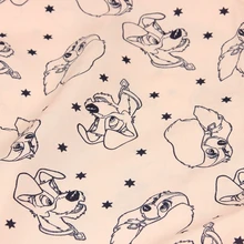 140*50 см хлопковая ткань с рисунком собаки для мальчиков, рубашка, шляпа, юбка, ручная работа, постельные принадлежности, домашний кошелек из ткани, одеяло