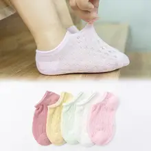 19, новые стильные детские сетчатая Лодка на весну и лето, дышащие Нескользящие короткие носки для малышей, милые хлопковые детские носки в Корейском стиле