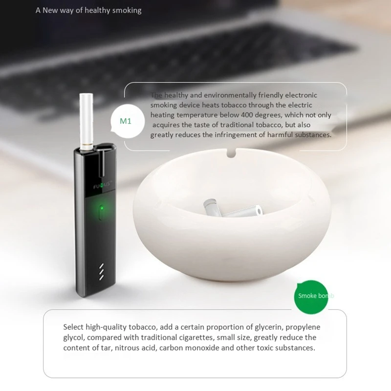 

FUMUS M1 500MAh Heat Not Burn Device HNB Electronic Cigarette Vape Pen Mod Low-Tempreture Not Burn E-Cigarette