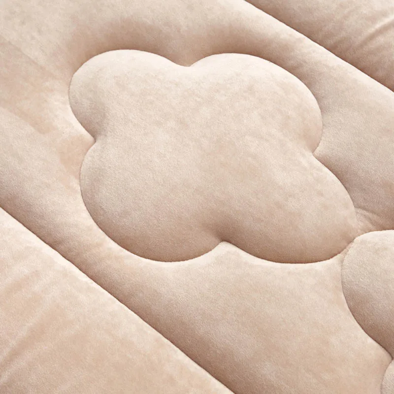 Baby Bed Sheet Warm Thick Breathable Baby Bed Mattress Bedding Velvet Crib Mattress Dual Summer And Winter Soft Newborn Cot Pad